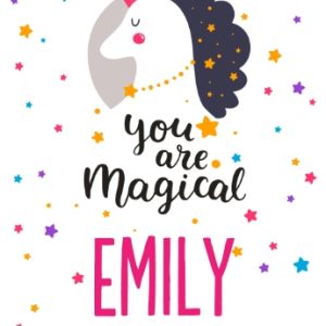 Magical Unicorn Personalised Beach Towel, Gifts Multi