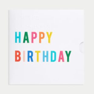 M&S Braille Birthday Gift Card