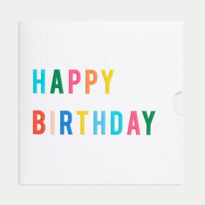 M&S Braille Birthday Gift Card