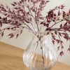 M&S Collection Fluted Glass Bouquet Vase - Clear, Clear