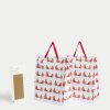 M&S Large Christmas Gift Bags & Tissue Paper Pack - Robin Design