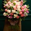 M&S Pink Rose & Lisianthus Bouquet