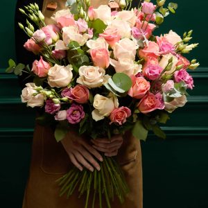 M&S Pink Rose & Lisianthus Bouquet
