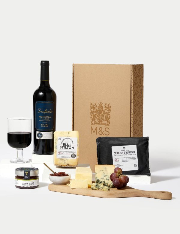 M&S Red Wine & Cheese Gift Box (Delivery from 28th December 2024)