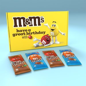 M&ms M&m's Birthday Gift Box (X4 Pk 165G)