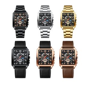 Men'S Premium Square-Dial Quartz Watch - 6 Options | Wowcher
