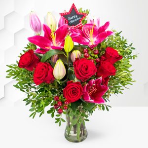 Merry Christmas - Christmas Flowers - Christmas Flower Delivery - Christmas Bouquets - Xmas Flowers