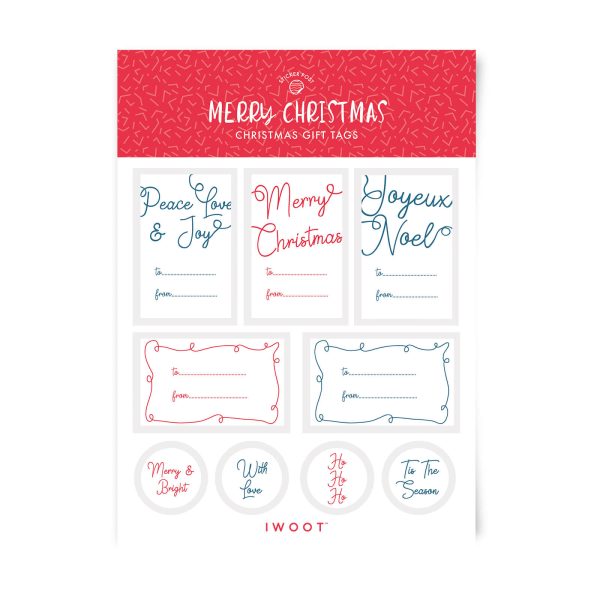Merry Christmas Christmas Gift Tag Pack