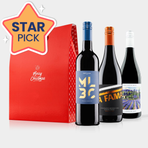 Merry Christmas Virgin Wines Malbec Trio Gift Set 3X75Cl