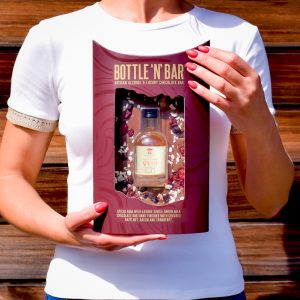 Mini Alcohol And Chocolate Gift Set (Spiced Rum) - Gift Ideas - Luxury Chocolate Bars With Stunning Spirits