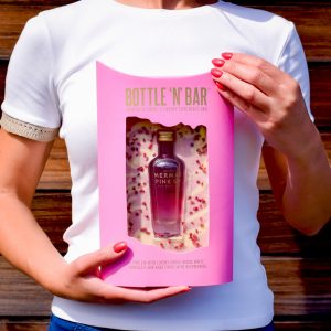 Mini Alcohol and Chocolate Gift Set (Mermaid Pink Gin)