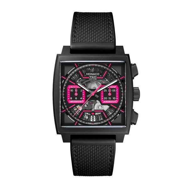 Monaco Chronograph Pink 39mm Mens Watch
