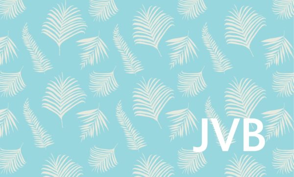 Monogram Palm Personalised Beach Towel, Gifts Light Blue