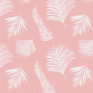 Monogram Palm Personalised Beach Towel, Gifts Pink