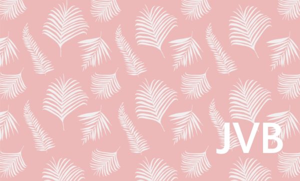 Monogram Palm Personalised Beach Towel, Gifts Pink