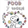 Moonpig Cute Peanuts Snoopy Happy Favourite Gift Food Birthday Card