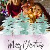 Moonpig Gift Delivery Watercolour Christmas Tree Photo Upload Card