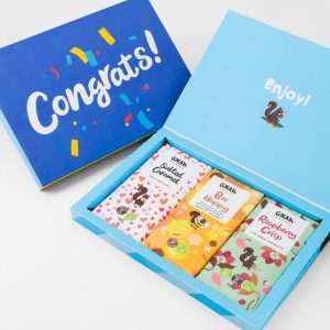 Moonpig Gnaw Congratulations Letterbox Chocolates 300G (Contains 3 Bars)