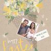 Moonpig Happy Easter Bouquet Photo Upload Card