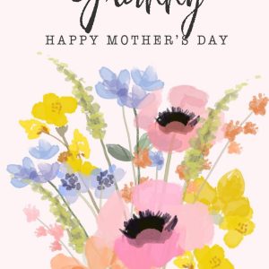 Moonpig Happy Mothers Day Granny Flowers Floral Bouquet Mothers Day Card