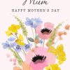 Moonpig Happy Mothers Day Mum Mom Flowers Floral Bouquet Mothers Day Card