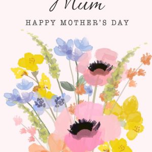 Moonpig Happy Mothers Day Mum Mom Flowers Floral Bouquet Mothers Day Card