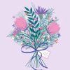 Moonpig Illustrated Floral Bouquet To Our Lovely Granddaughter Happy Birthday Card