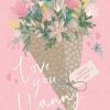 Moonpig Illustrated Flower Bouquet Love You Nanny Mother's Day Card