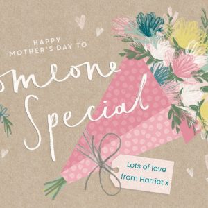 Moonpig Mother's Day Card - Someone Special - Bouquet Of Flowers