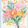 Moonpig Painted Summer Flower Bouquet Birthday Card