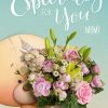 Moonpig Teddy With Beautiful Bouquet Personalised Birthday Card For Mum