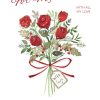 Moonpig To Wife Rose Bouquet Personalised Christmas Card