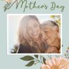 Mothers Day Bouquet 7x5" (18x13cm) Folded Greeting Cards, Card & Stationery Green
