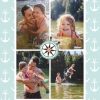 Nautical Summer Personalised Beach Towel, Gifts Light Blue