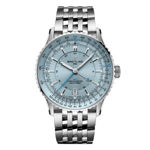 Navitimer Automatic GMT 41mm Mens Watch Light Blue Stainless Steel