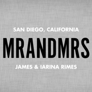 New Mr. and Mrs. Personalised Beach Towel, Gifts Gray