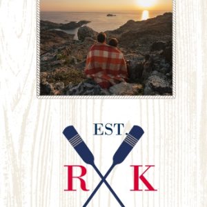Oar Monogram Personalised Beach Towel, Gifts Brown