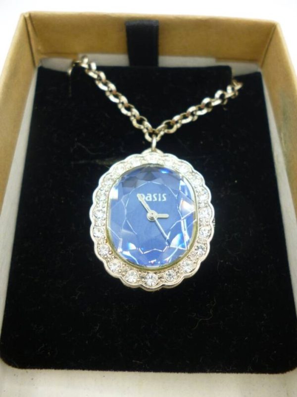 Oasis Blue Necklace Watch