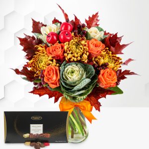 October Bouquet with Chocolates