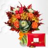 October Bouquet with Chocolates