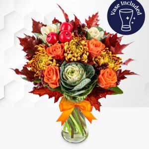 October Bouquet with Vase