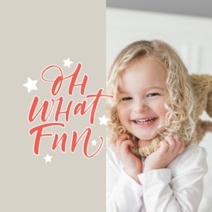Oh What Fun Personalised Christmas Bauble, Gifts White