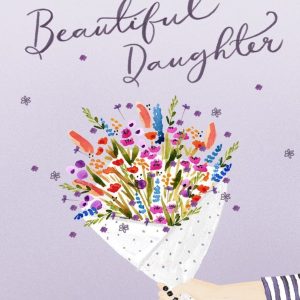 Okey Dokey Design Okey Dokey Illustrated Bouquet Of Flowers Birthday Card