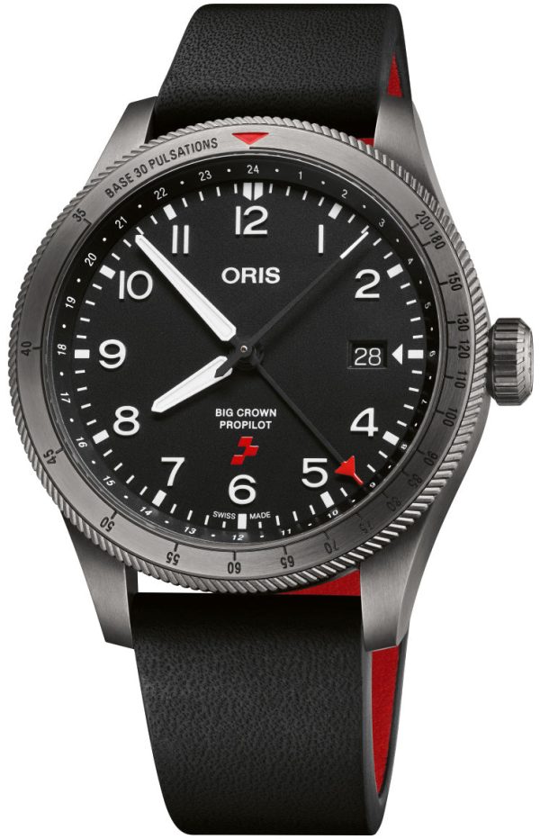 Oris Watch Big Crown ProPilot Rega Fleet Airbus Helicopters H145 HB-ZQL Limited Edition - Black