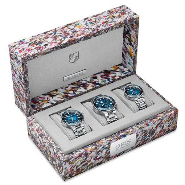 Oris Watch Save The Ocean Trilogy Of Watches Set Limited Edition - Black