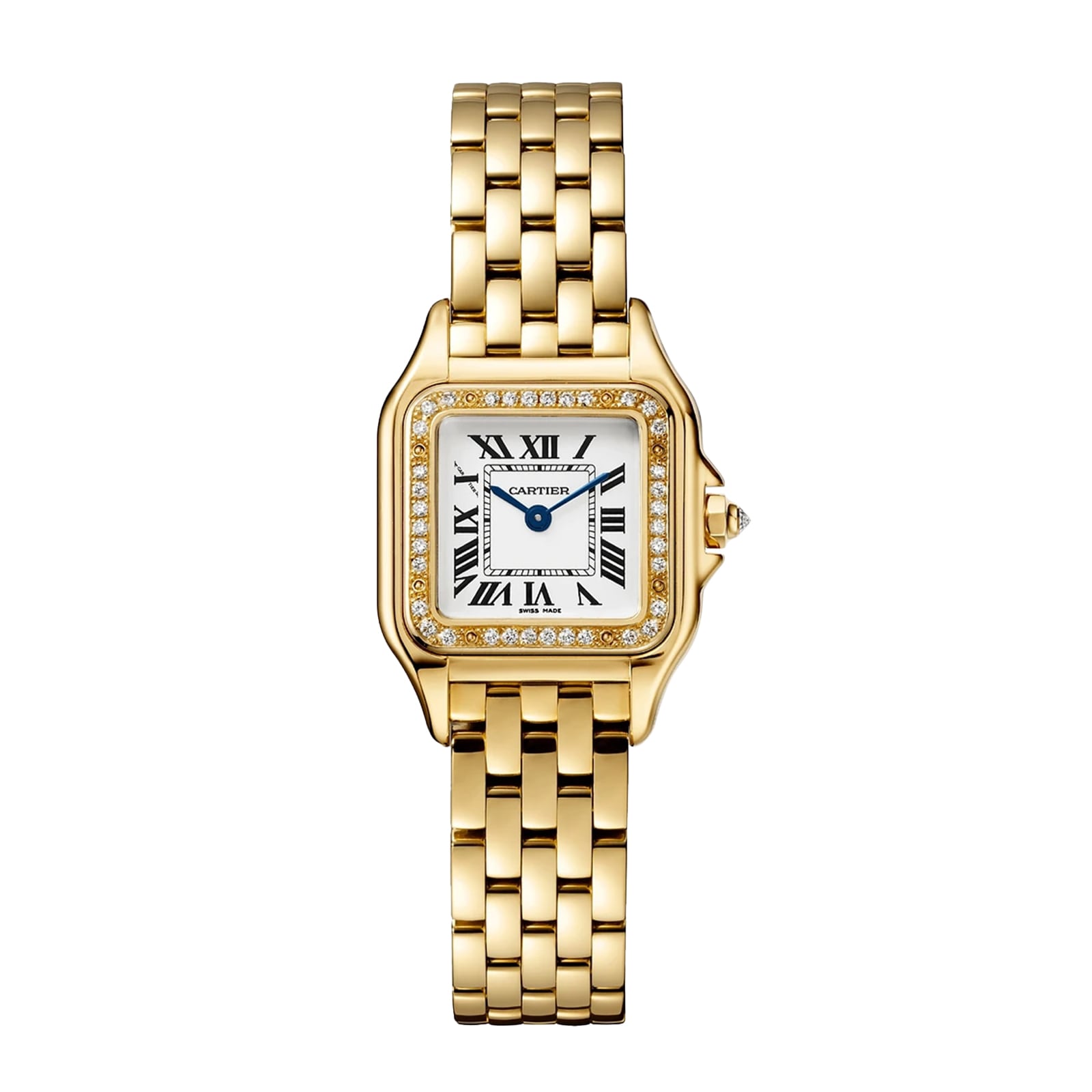 Panthere De Cartier Watch, Small Model, Quartz Movement, Yellow Gold, Diamonds