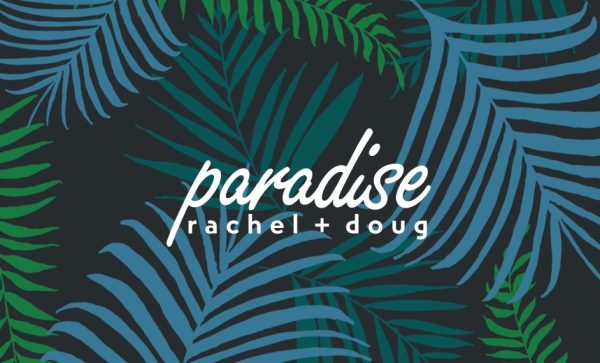 Paradise Palms Personalised Beach Towel, Gifts Multi