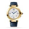 Pasha De Cartier Watch 41mm, Automatic Movement, Yellow Gold, 2 Interchangeable Leather Straps