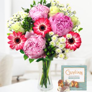 Peony Bouquet - Free Chocs