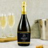 Personalised 25th Anniversary Bottle Of Prosecco - Gift This Tasteful Bottle Of Prosecco For A 25th Anniversary Like No Other
